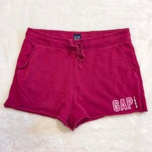 Gap Pink Lounge‎ Shorts Women's Large Preppy Girly Comfy Embroidered